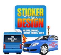lepni.me Custom Car Stickers | Add Your Own Photo Name Numbers Funny Sign | Personalised Vinyl Graphics Decal for Cars Bumper Vehicle Campervan