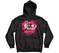 lepni.me Hoodie Sweatshirt Personalised St. Valentines Day Shirt for Him or Her | Custom Gift with Romantic Photo | Birthday Wedding Anniversary Present for Couples (M Black Multi Color)
