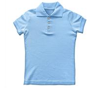 lepni.me Kids Plain Polo Shirt | Short Sleeve Collared T-Shirt with Classic Buttons | Casual School Uniform Top Regular Fit for Boys and Girls Without Print
