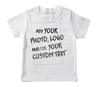 lepni.me Kids T-Shirt Make Your Own Personalised Design with Favorite Photo or Custom Text (9-11 Years White Multi Color)
