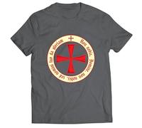 lepni.me Mens T-Shirt God Wills it! The Knight Templar Crusaders Red Cross