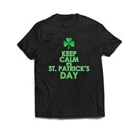 lepni.me Mens T-Shirt Keep Calm It's St Patricks Day,Irish Proverbs & Quotes (5XL Black Multi Color)