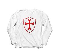 lepni.me Mens T Shirt The Knights Templar Christian Knight Order Crusader Shield