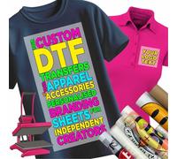 lepni.me Personalised Iron-on Transfers for Apparel & Accessories | Custom DTF Branding Sheets for Independent Creators | Iron-On or Heat Press | No Minimums, Ready to Apply