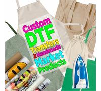 lepni.me Personalised Iron-on Transfers for T-Shirts, Aprons, Tote Bags & Signage | Custom DTF Decals for Handmade Market Products | Full-Color Transfer for Market Stalls & Fairs