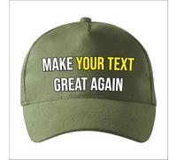 lepni.me Personalised Make Great Again Cap with Your Custom Text or Name | Adjustable Printed Unisex Baseball Caps | Buckle Closure Trucker Hats for Men Women (Adults Kaki Multi Color)