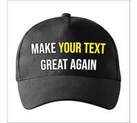 lepni.me Personalised Make Great Again Cap with Your Custom Text or Name | Adjustable Printed Unisex Baseball Caps | Buckle Closure Trucker Hats for Men Women (Adults Black Multi Color)