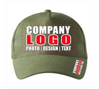 lepni.me Personalised Unisex Workwear Uniform Baseball Caps with Company Logo Text | Custom Buckle Closure Corporate Hats Adjustable Printed Adults Cap (Adults Kaki Multi Color)