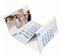lepni.me Personalised Wall Calendar 2026 3 Months to View | Design Your Own Photos Logo Text | Custom Calendars Gifts for Family Friends Pictures