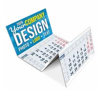 lepni.me Personalised Wall Calendars 2026 3 Months to View | Custom Company Advent Calendars for Office | Your Own Design Photos Logo Text
