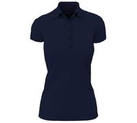 lepni.me Women’s Plain Polo Shirt | Short Sleeve Collared T-Shirt with Classic Buttons | Casual Regular Fit Everyday Smart Work Top Without Print