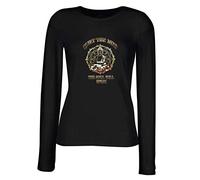 lepni.me Women's T Shirt Budha Quotes Yoga Meditation Spiritual Positive Vibes (M Black Multi Color)