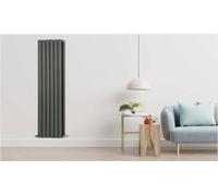 Leporce Milan Dual Panel Designer Radiator, Anthracite 1800 X 500mm