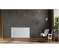 Leporce Rome Dual Panel Designer Radiator, White 500 X 1600mm