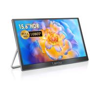 Lepow Portable Monitor 2022 C2S Series 15.6 Inch Full HD 1080P Computer Display IPS Screen with Mini DP HDMI Type-C Dual Speakers for Laptop PC PS4 Xbox Phone with Foldable Kickstand, Midnight Black