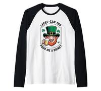 Lepre-Can You Pour Me A Drink St. Patrick's Day Irish Puns Raglan Baseball Tee