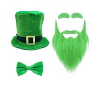 Leprechaun Costumes Patricks Day Costumes Accessories Patricks Parties Favor With Patricks Leprechaun Hat Eyebrow Beard Patrick Day Costume Accessories Set