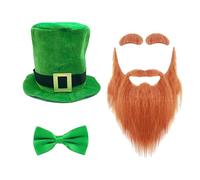 Leprechaun Costumes Patricks Day Costumes Accessories Patricks Parties Favor With Patricks Leprechaun Hat Eyebrow Beard Patrick Day Costume Accessories Set