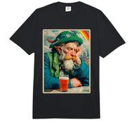Leprechaun Drinking Beer St Patricks Day Irish Folklore Art Comfort Colors Adult Heavyweight T-Shirt