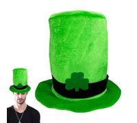 Leprechaun Hat, Green Leprechaun Top Hat | Accessory Hat for Irish Holiday Costume - St Patricks Day Costume Accessories Top for St Patrick, Christmas