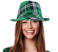 Leprechaun Hat Headwear - Green Festival Party Apparel Accessory, Irish Carnival Costume Photo Prop, Novelty Supplies Shamrock Decor, Celebration Cap | Adult St Patricks Supplies for Parades