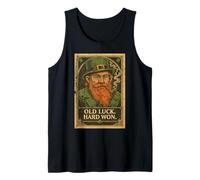Leprechaun Old Luck Hard Won Funny St Patricks Day Lover Tank Top