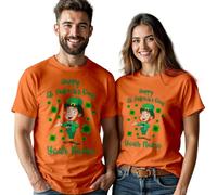 Leprechaun Personalised Mens Womens Happy St.Patricks Day T-Shirt Tee Irish Green Shamrock Parade Outfit #STPD Ladies M