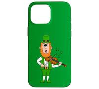 Leprechaun Playing Fiddle, Violin St Patrick's Day Violinist Case for iPhone 16 Pro Max