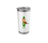 Leprechaun Playing Fiddle, Violin St Patrick's Day Violinist Stainless Steel Insulated Tumbler
