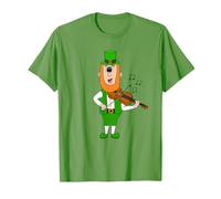 Leprechaun Playing Fiddle, Violin St Patrick's Day Violinist T-Shirt