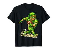 Leprechaun Playing Football St Patricks Day Sport Mens Boys T-Shirt