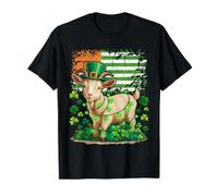 Leprechaun USA Irish Flag St Patrick's Day Goat Lover T-Shirt