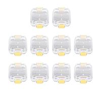 Leprera 10Pcs Plastic Denture Tooth Box with Film High Quality Denture Storage Box Dental Implant Membrane Tooth Box