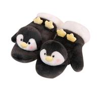 Leprera Penguin Plush Gloves Students Thickened Five Fingers All-Inclusive Warm Riding Gloves in Winter 25cmx13cmx8cm