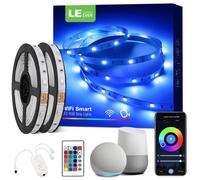 Lepro 10M (5Mx2) Rgb Led Strip Light Kit, Smart Life App & Remote Control, Works With Alexa And Google Assistant, 2.4Ghz Wifi