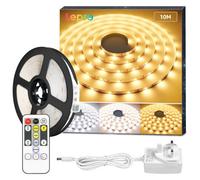 Lepro 10M Led Strip Light Kit, Warm White To Cool Daylight, Cct Tunable, Dimmable, Remote Control
