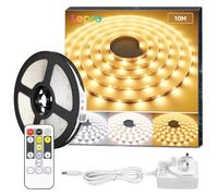 Lepro 10M LED Strip Light, Warm to Cool White, 1400LM, Dimmable with Remote