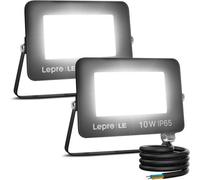 Lepro 10W Led Floodlight Outdoor, 850Lm Led Security Lights, 70W Incandescent Lamp Equivalent, Waterproof Ip65 Security Lights