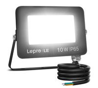 Lepro 10W Led Floodlight Outdoor, 850Lm Led Security Lights, Waterproof Ip65 Led Outdoor Lights, 70W Incandescent Lamp Equivalent