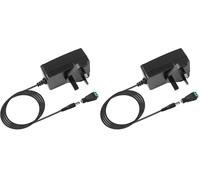 Lepro 12V 2A Power Supply for LED Strip Lights, 100-240V AC to DC 12V Converter Adapter Driver Transformer, 24W UK Plug with 1.5M Cable, 5.5mm x 2.1mm Jack (Pack of 2)