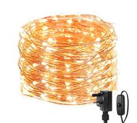 Lepro 20M Copper Wire Fairy Lights, 200 Led String Lights Plug In, Warm White, Suit For Room Decorations, Christmas, Party