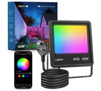 Lepro 50W Rgb Flood Light: App & Voice Control, 16M Colors, Ai Mode, Music Sync, Ip65 Waterproof