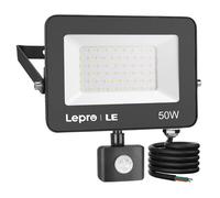 Lepro 50W Security Lights Outdoor Motion Sensor, 4200 Lumens PIR Sensor Security Light, Super Bright, Ultra Thin, Water-Resistant Flood Light for Garden, Patio, Backyard, Rooftop and More