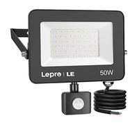 Lepro 50W Security Lights Outdoor Motion Sensor, 4200 Lumens PIR Light | Super Bright, Ultra Thin, Water-Resistant Flood Light for Garden, Patio, Backyard, Rooftop and More