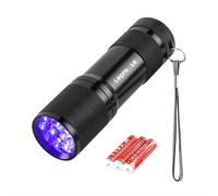 Lepro 9LED 395nm UV Flashlight Pet Stain, Urine, Bed Bug Blacklight Detector.