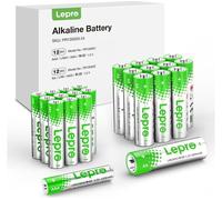 Lepro AA & AAA Batteries 24 Pack, 1.5 Volt Alkaline Batteries with High Capacity, Anti-Leakage, Long Lasting Power, LR03 LR06 MN2400 MN1500 Batteries Pack for Clocks Remotes Mouse Torch