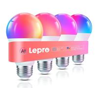 Lepro AI E27 Smart Bulb, 8.5W=60W 806lm LED Screw Bulbs, WiFi Bulb 4 Packs