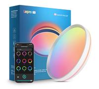 Lepro AI Smart Ceiling Light 24W, 1800LM, RGB & Tunable White, Music Sync, Voice Control, IP44 Waterproof for Bathroom, Bedroom, Living Room, Ø29cm, Works with Alexa & Google Assistant