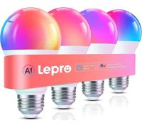 LEPRO B1-EU-4 Smart AI LED Bulb - E27, White, Pack of 4