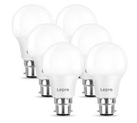 Lepro B22 Bayonet Light Bulb, 8.5W = 60W, 806lm Warm White 2700K, 6 Pack